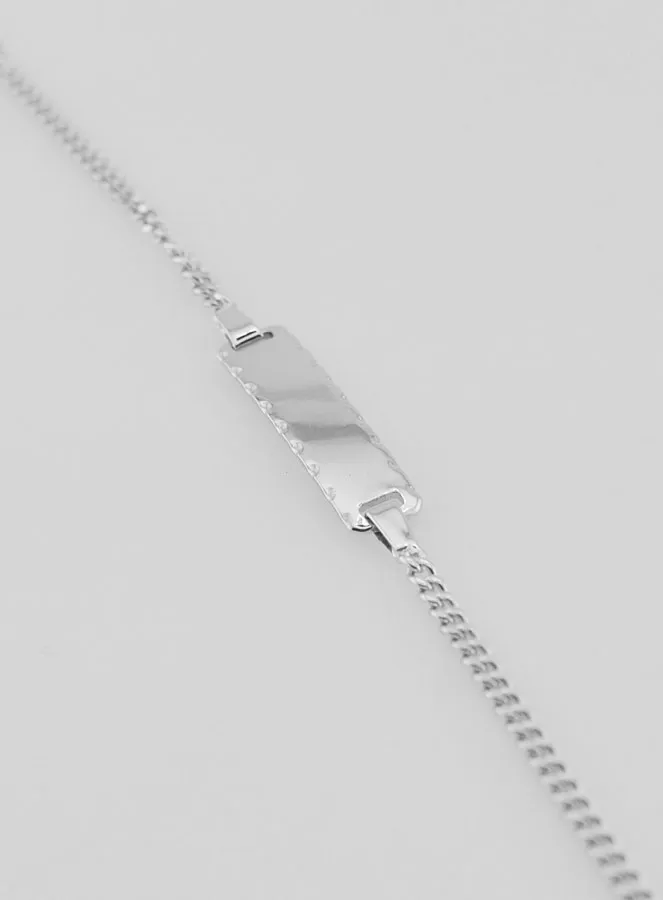 925 Sterling Silver Baby Identity Bracelet - 16cm (pic 1)