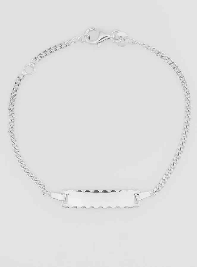 925 Sterling Silver Baby Identity Bracelet - 16cm (pic 3)