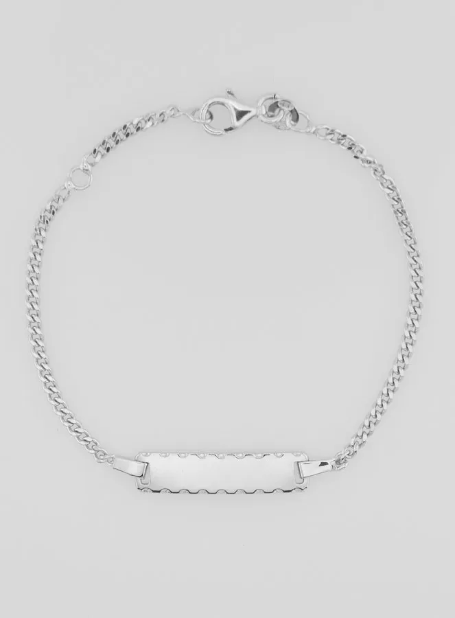 Silver Christening Bracelet for a Child - 16cm (pic 3)