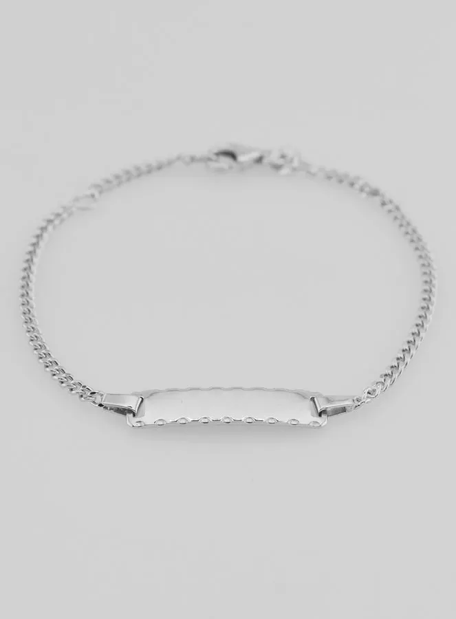 Silver Christening Bracelet for a Child - 16cm (pic 4)