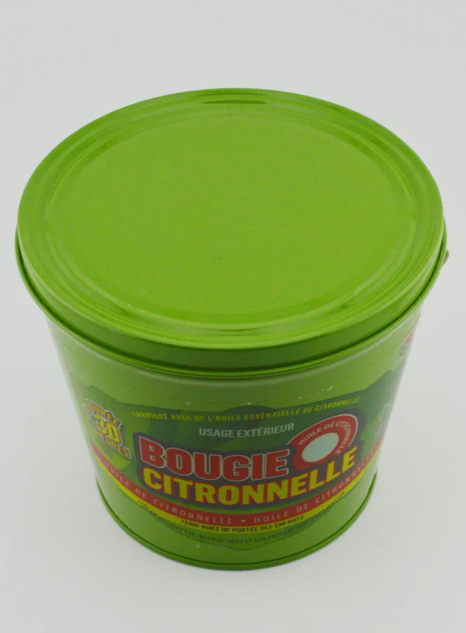 Lemongrass Candle in Metal Bucket - Green (pic 2)