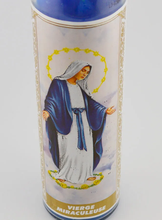 Candle in Glass - Miraculous Virgin Mary (pic 4)