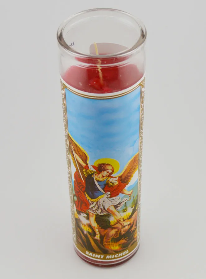 Candle in Glass - Saint Michael (pic 2)