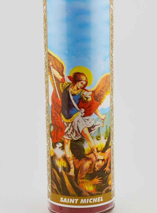 Candle in Glass - Saint Michael (pic 3)