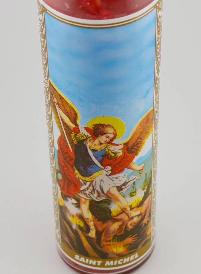 Candle in Glass - Saint Michael (pic 4)