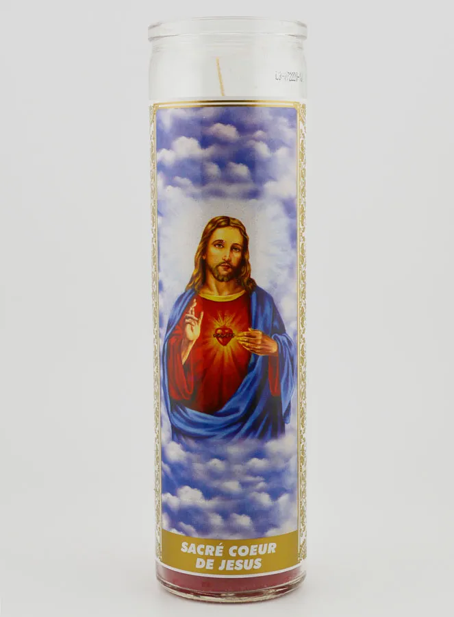 Candle in Glass - Sacred Heart of Jesus (pic 1)