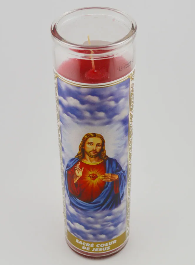 Candle in Glass - Sacred Heart of Jesus (pic 2)