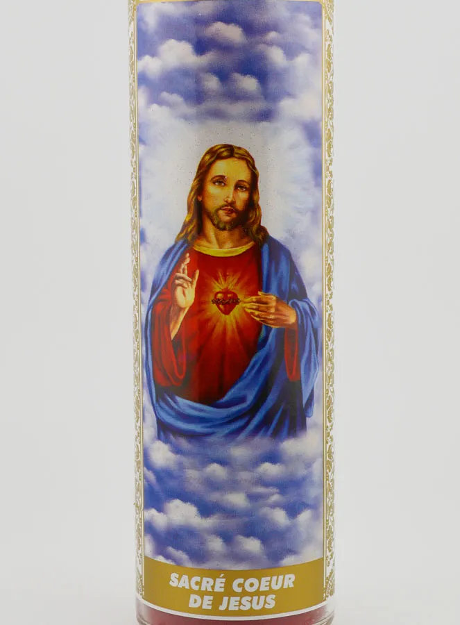 Candle in Glass - Sacred Heart of Jesus (pic 3)