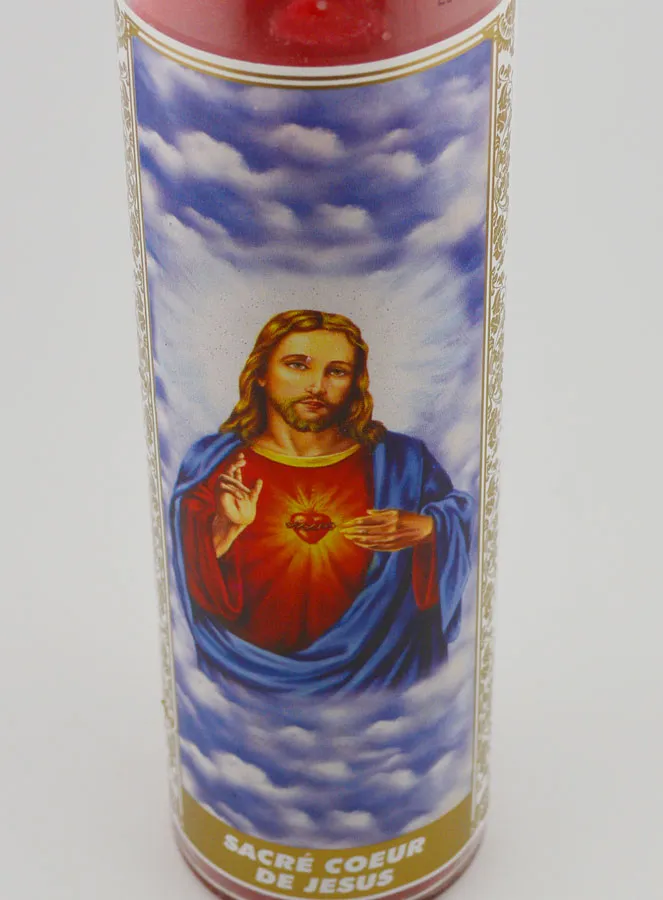 Candle in Glass - Sacred Heart of Jesus (pic 4)