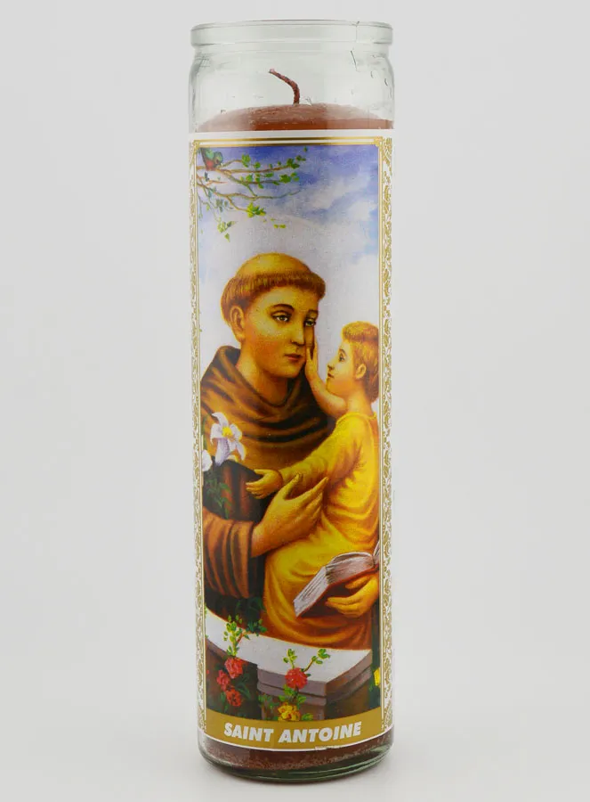 Candle in Glass - Saint Anthony (pic 1)