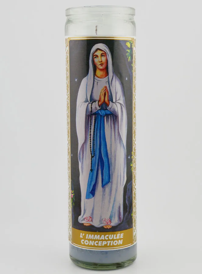 Candle in Glass -  Immaculate Conception (pic 1)