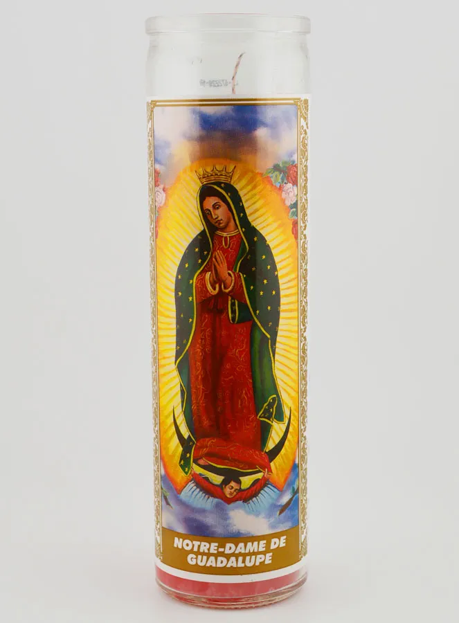 Candle in Glass Jar - Our Lady of Guadalupe (pic 1)