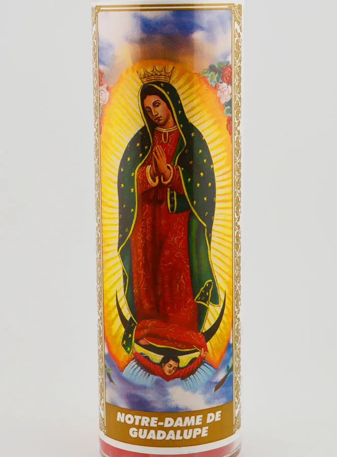 Candle in Glass Jar - Our Lady of Guadalupe (pic 3)