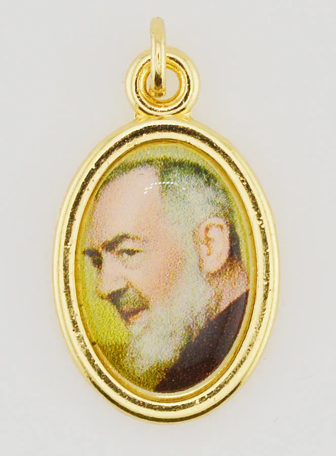 Golden Medal of Saint Father Pio - 25mm (pic 1)