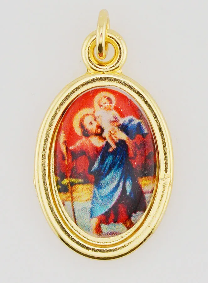 Golden Medal of Saint Christopher - 25mm (pic 1)