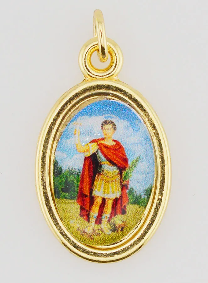 Golden Medal Saint Expedit - 25mm (pic 1)