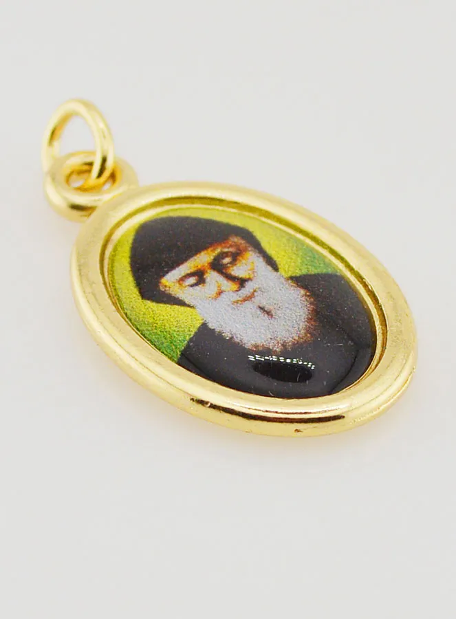 Saint Charbel Golden Medal - 25mm (pic 3)