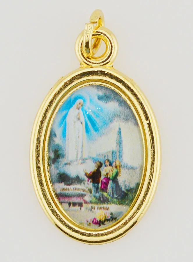 Golden Medal Our Lady of Fatima - 25mm (pic 1)