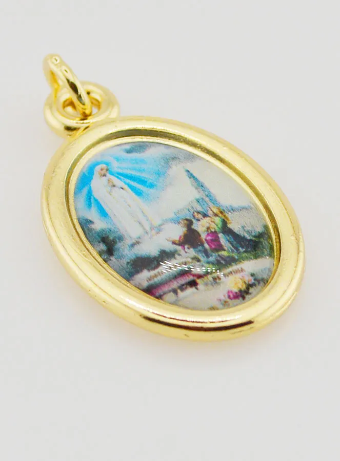 Golden Medal Our Lady of Fatima - 25mm (pic 3)