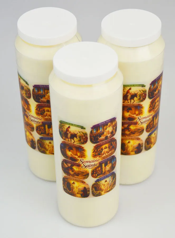 Set 3 Sanctuary Candles Holy Week (pic 2)