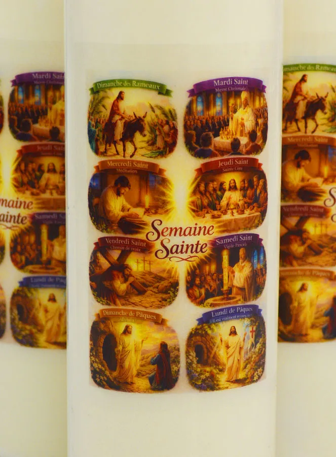 Set 3 Sanctuary Candles Holy Week (pic 3)