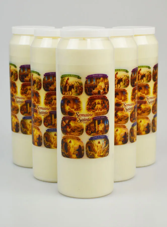 Set 6 Sanctuary Candles Holy Week (pic 1)