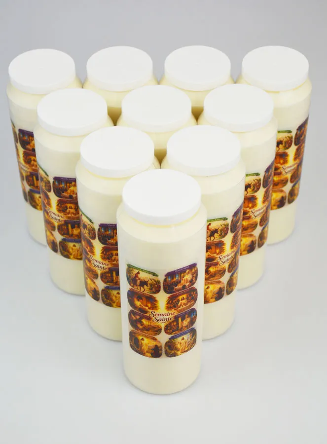 Set 10 Sanctuary Candles Holy Week (pic 2)