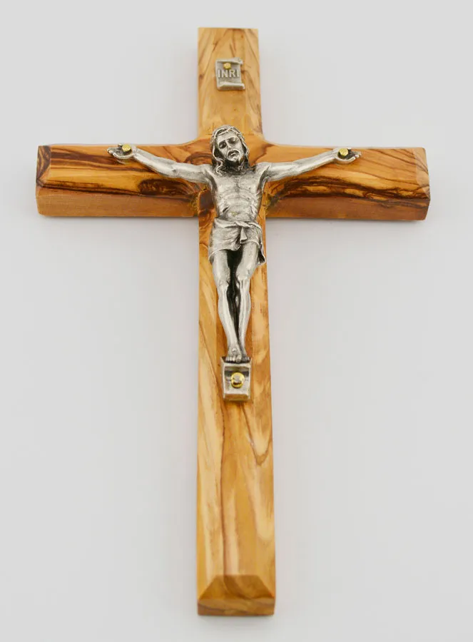 Olive Wood Crucifix - 18cm (pic 2)