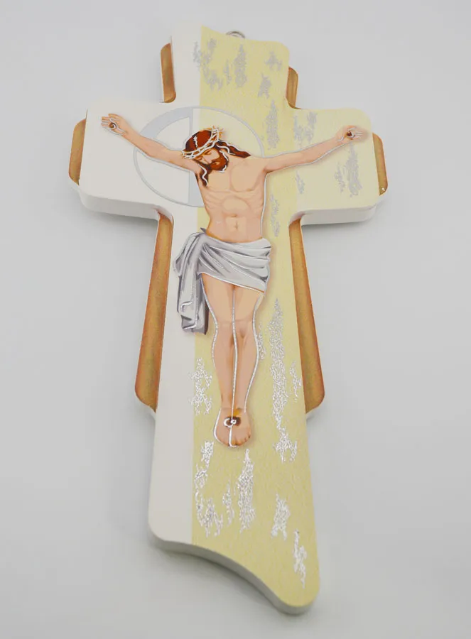 Wooden Hanging Cross - 30cm (pic 2)