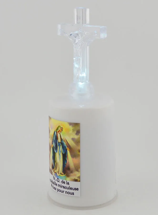 Led Church Candle Miraculous Virgin (pic 3)