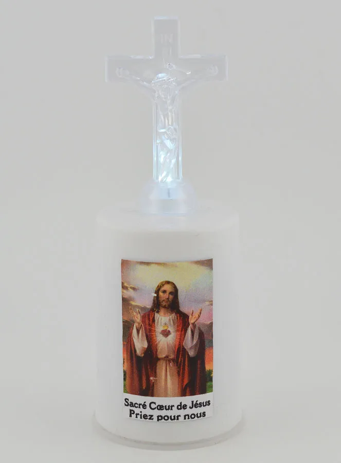 Led Church Candle Sacred Heart of Jesus (pic 1)