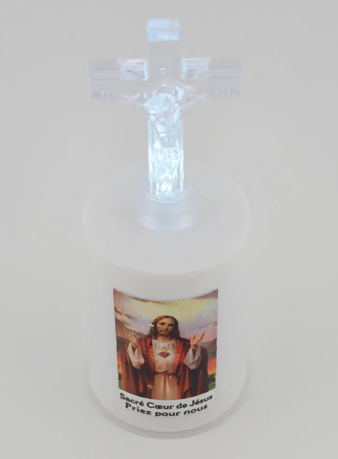 Led Church Candle Sacred Heart of Jesus (pic 2)