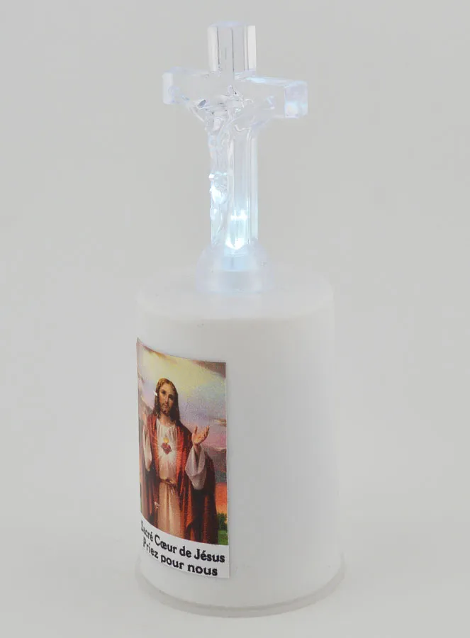 Led Church Candle Sacred Heart of Jesus (pic 3)