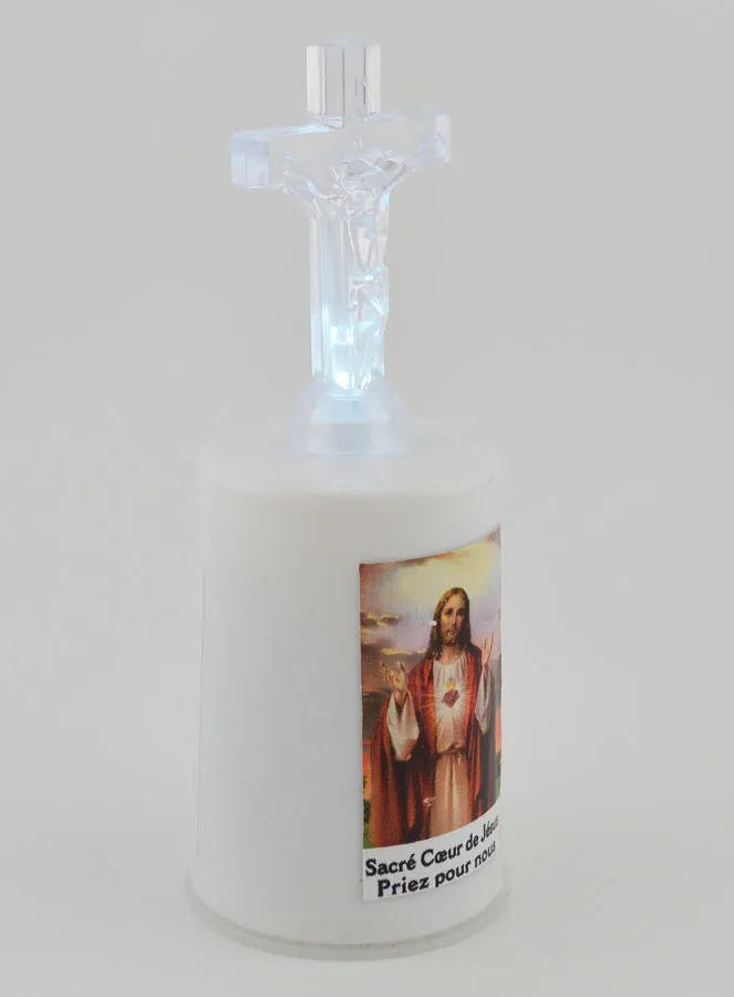Led Church Candle Sacred Heart of Jesus (pic 4)