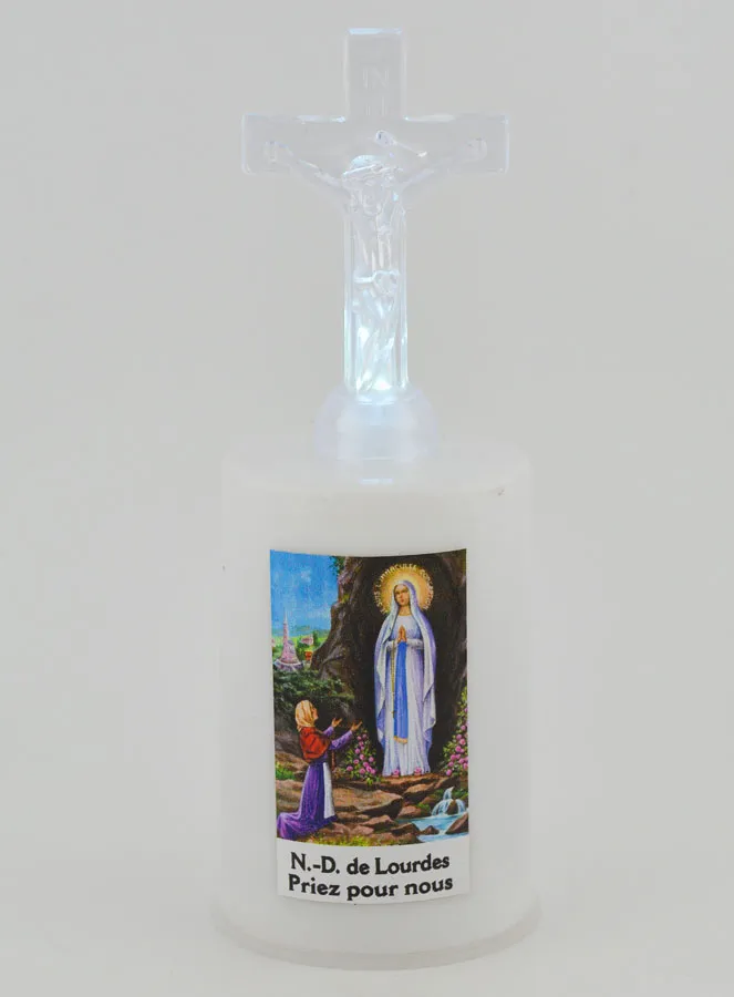 Church Candle OUr Lady of Lourdes (pic 1)