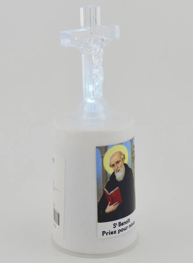 Led Church Candle Saint Benedict (pic 4)