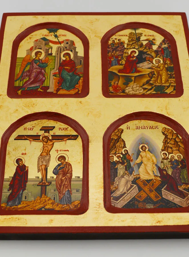 Religious Icon of the Mysteries of the Life of Christ - 22cm (pic 2)