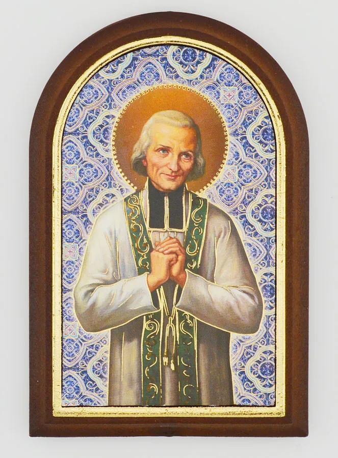 Holy Curé of Ars Icon to Place Down - 10cm (pic 1)