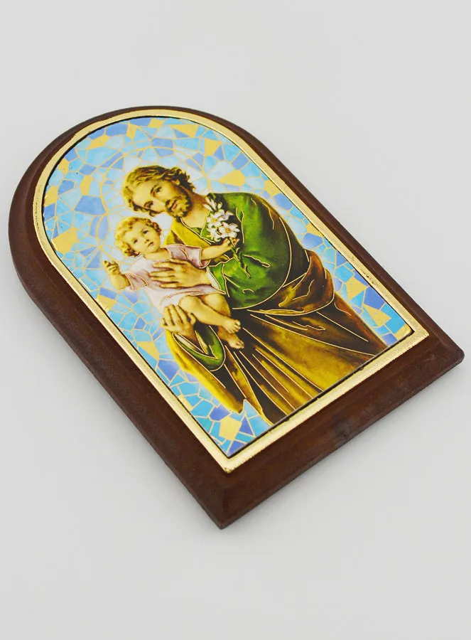 Saint Joseph Icon to Place Down - 10cm (pic 3)