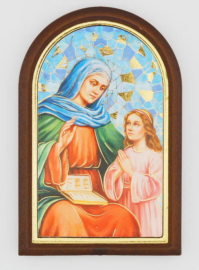 Saint Anne Icon to Place Down - 10cm (pic 1)