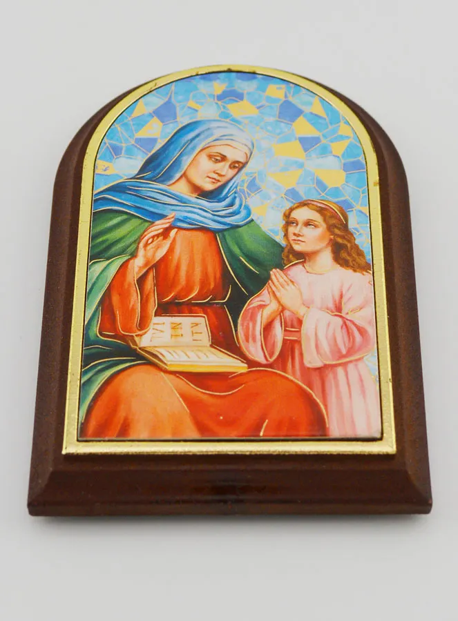 Saint Anne Icon to Place Down - 10cm (pic 2)