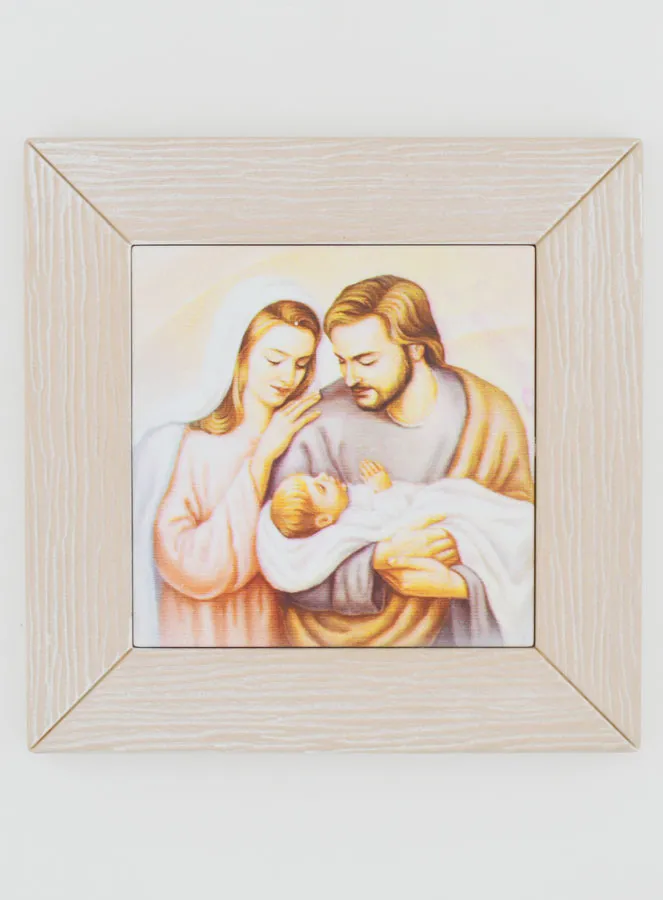Modern Icon Frame Joseph and Holy Family - 11cm (pic 1)