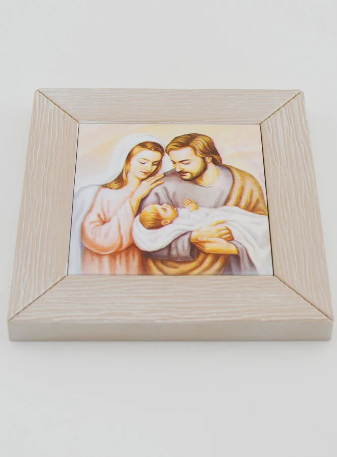 Modern Icon Frame Joseph and Holy Family - 11cm (pic 2)
