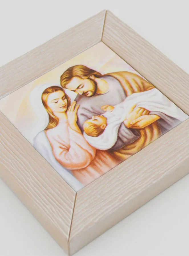 Modern Icon Frame Joseph and Holy Family - 11cm (pic 3)