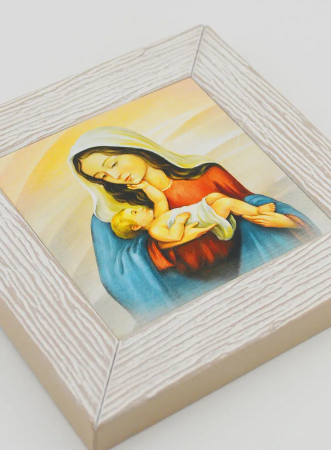 Modern Icon Frame Virgin and Child - 11cm (pic 3)
