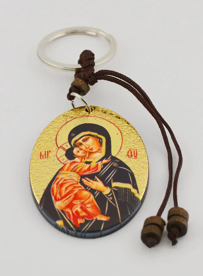 Keyring Our Lady of Vladimir Icon (pic 2)