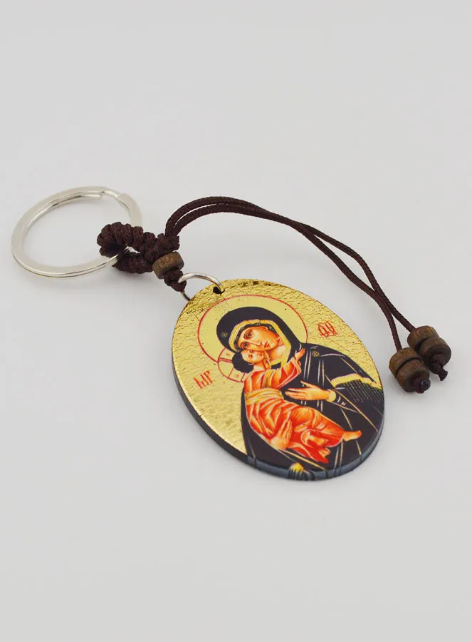 Keyring Our Lady of Vladimir Icon (pic 3)