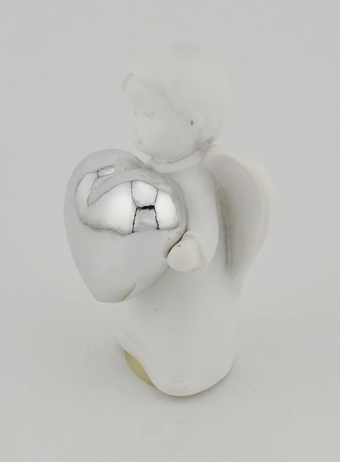 Angel with Silvery Heart - 6cm (pic 2)