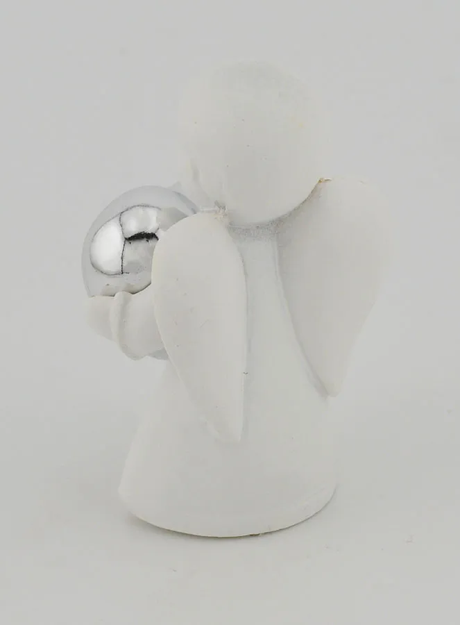 Angel with Silvery Heart - 6cm (pic 4)