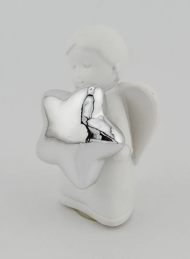 Angel with Silvery Star - 6cm (pic 2)